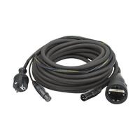 DAP DAP FP09 - Schuko/XLR F - Schuko/XLR M 15 m Audio / Power, zwarte mantel - thumbnail