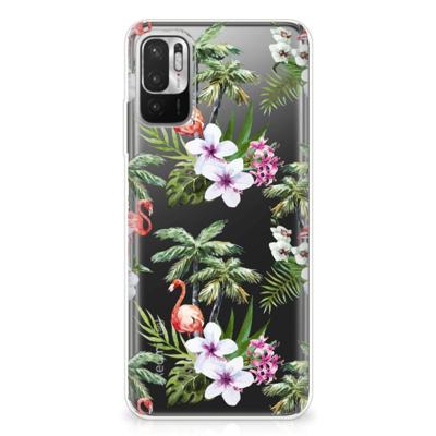 Xiaomi Redmi Note 10/10T 5G | Poco M3 Pro | TPU Hoesje | Flamingo Palms