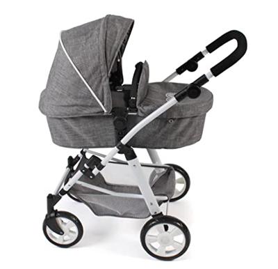 Combi-poppenwagen Nele - Grey Jeans