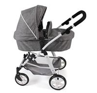 Combi-poppenwagen Nele - Grey Jeans - thumbnail