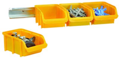 Raaco DIY Stapelbak 2 op rail geel 4E2R - 124867 124867 Raaco DIY Stapelbak 2 op rail geel 4E2R - 124867 124867