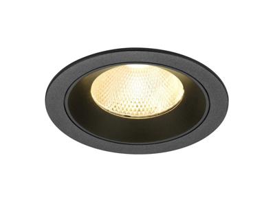 SLV InbouwspotNuminos L zwart 3000K - 20gr - 1009774
