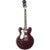 Epiphone Noel Gallagher Riviera LH Dark Wine Red linkshandige semi-akoestische gitaar met koffer - thumbnail