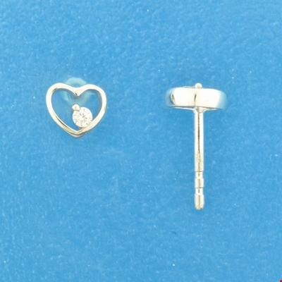 TFT Oorknoppen Hart Zirkonia Zilver Gerhodineerd Glanzend 5.5 mm x 6 mm TFT Oorknoppen Hart Zirkonia Zilver Gerhodineerd Glanzend 5.5 mm x 6 mm