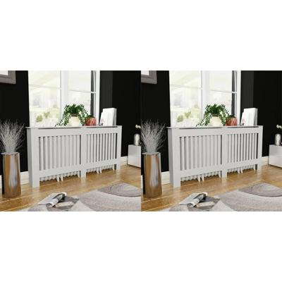 Radiatorombouw 2 st 172 cm MDF wit