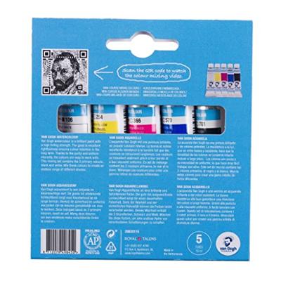 Bruynzeel Van gogh aquarelverf primaire mengset, 5x10ml tubes