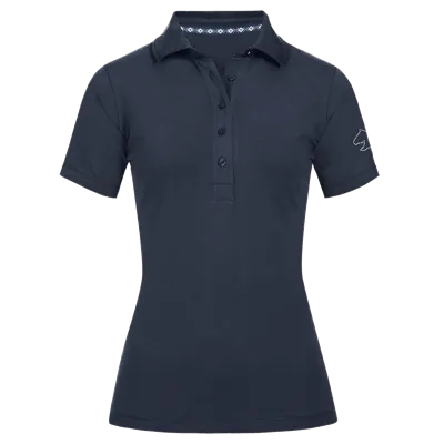 ELT Flensburg Polo donkerblauw maat:l