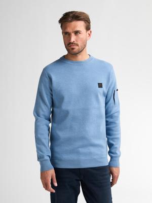 Petrol Knitwear Round Neck Basic M-3050-kwr249 Trui 5187 Pale Blue