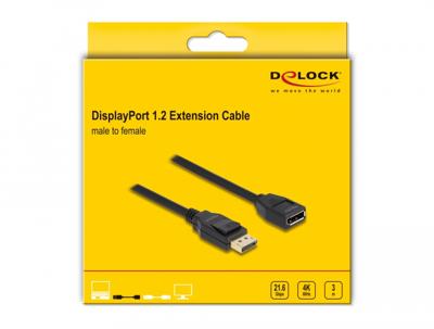 DeLOCK 80003 DisplayPort kabel 3 m Zwart DeLOCK 80003 DisplayPort kabel 3 m Zwart