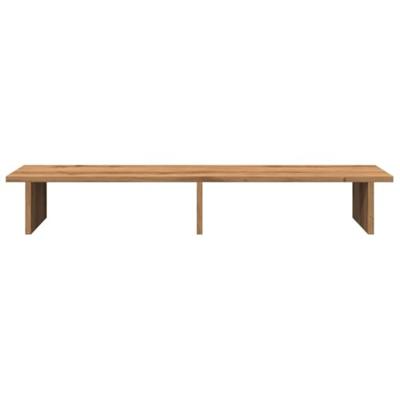 VidaXL Monitorstandaard 100x27x15 cm bewerkt hout artisanaal eiken VidaXL Monitorstandaard 100x27x15 cm bewerkt hout artisanaal eiken