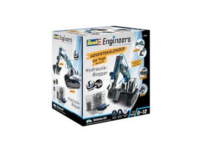 Revell Engineers Adventskalender Engineers Excavator Adventskalender Hydraulische graafmachine Techniek Leeftijdsklasse Vanaf 8 jaar - thumbnail