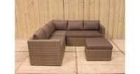 Gibson loungeset natural kobo grijs hoekset Eurofleur - Eurofleur aanbieding - thumbnail