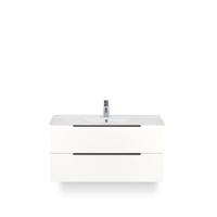 Seville Badmeubelset 100 cm - Wit Hoogglans Edge greep - Wastafel Enjoy - thumbnail