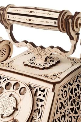 Eco Wood 3D Houten Retro Telefoon DIY Modelbouw