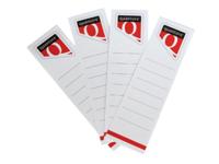 Rugetiket Quantore breed 58x190mm zelfklevend wit 10 stuks - thumbnail