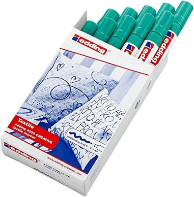Textielmarker edding 4500 rond 2-3mm vaalgroen | 10 stuks Textielmarker edding 4500 rond 2-3mm vaalgroen | 10 stuks