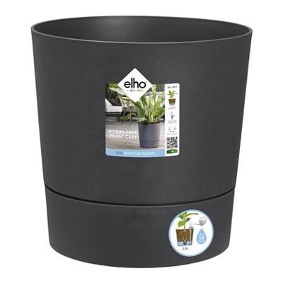 ELHO - Bloempot - Greensense Aqua Care Rond 30 - Antracietgrijs - Binnen/buiten - Ø 29,5 x H 29,1 cm
