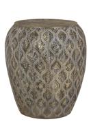 Light & Living Bijzettafel Kanpur 49cm - Zink - Rond - thumbnail