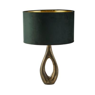 Searchlight Gouden tafellampBucklow met groene kap - EU86531GR