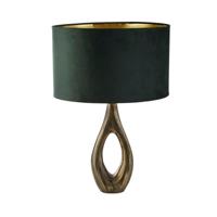 Searchlight Gouden tafellampBucklow met groene kap - EU86531GR - thumbnail