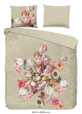 Good Morning Dekbedovertrek "bloemen" - Zand - (200x200/220 cm) - Katoen Good Morning Dekbedovertrek "bloemen" - Zand - (200x200/220 cm) - Katoen
