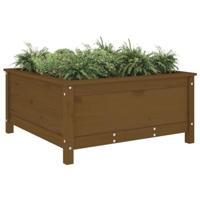 VidaXL Plantenbak 82,5x82,5x39 cm massief grenenhout honingbruin - thumbnail