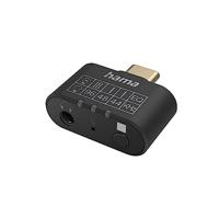 Hama - Audio-adapter, USB-C-aansluiting - 3,5 mm aansluiting, equaliz, microfoon - thumbnail