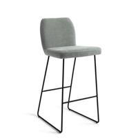 Jesper Home Ikata barkruk H75 Breezy Blue slide black - thumbnail