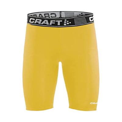 Craft 1906858 Pro Control Compression Short Tights Unisex - Yellow - S