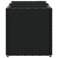 VidaXL Plantenbakken met 3 potten 2 st 105x30x32 cm poly rattan zwart - thumbnail