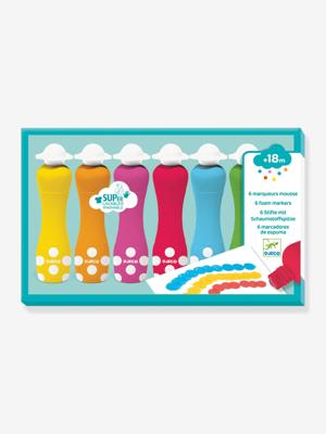 6 schuimmarkers DJECO wit 6 schuimmarkers DJECO wit