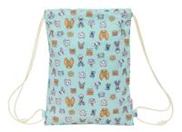 Rugtas met Koordjes Blauw 26 x 34 x 1 cm - thumbnail