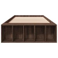 Bedframe bewerkt hout bruin eikenkleur 100x200 cm - thumbnail
