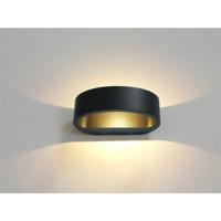 Wandlamp Artdelight Sharp 1 Lichts LED 2700K Dimbaar Antraciet - thumbnail