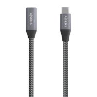 Aisens USB-verlengkabel, A107-0636, grijs, 2 m (1 stuk) - thumbnail
