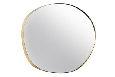 Moderne wandspiegel NOEMI 75cm goud metaal organische vorm handgemaakt - 43820