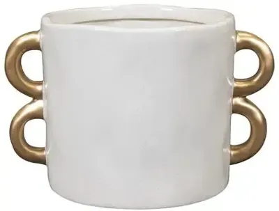 TS Collection bloempot bianca keramiek 11x9cm ivoor