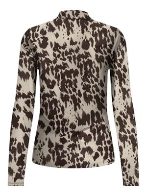 Only Onlerica Life Mesh L/s Top Jrs Noos T-shirt Lange Mouw Blue Graphite Rodeo Pumice