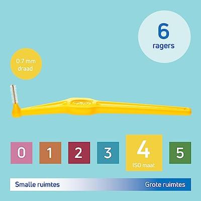 TePe Interdental Brush Angle Geel ISO Size 4 TePe Interdental Brush Angle Geel ISO Size 4