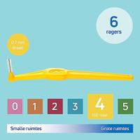 TePe Interdental Brush Angle Geel ISO Size 4 - thumbnail