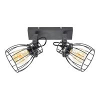 Urban Interiors PlafondlampWire 2-lichts zwart - 13002 - thumbnail