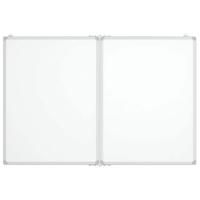 Whiteboard magnetisch inklapbaar 100x80x1,7 cm aluminium - thumbnail