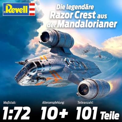 Revell modelbouwpakket star wars - razor crest the mandalorian 1:72 - 101dlg. Revell modelbouwpakket star wars - razor crest the mandalorian 1:72 - 101dlg.