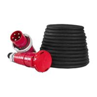 25 meter verlengkabel 63A 5-polig 5 x 10mm² 400V zwart IP67 Nexans Titanex - thumbnail