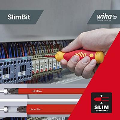 Wiha 45296 | PocketMax® electric | Schroevendraaier met bitmagazijn | 4 slimbits - 45296