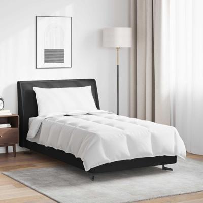 VidaXL 2-in-1 dekbed met kussen 2 pcs wit donsveertjes