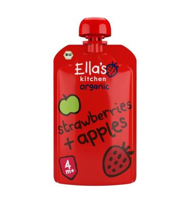 Strawberries and apples 4+ maanden bio 120 Gram