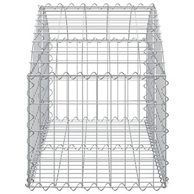 Schanskorf gewelfd 100x50x40/60 cm gegalvaniseerd ijzer