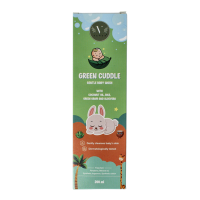 Green cuddle baby wash gentle 200 Milliliter