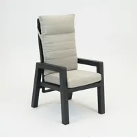 VALERIO verstelbare stoel antraciet - thumbnail